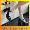 Coarse Heel Pearl Mary Jane Shoes Spring 2025 New High Heel Temperament Single Shoes