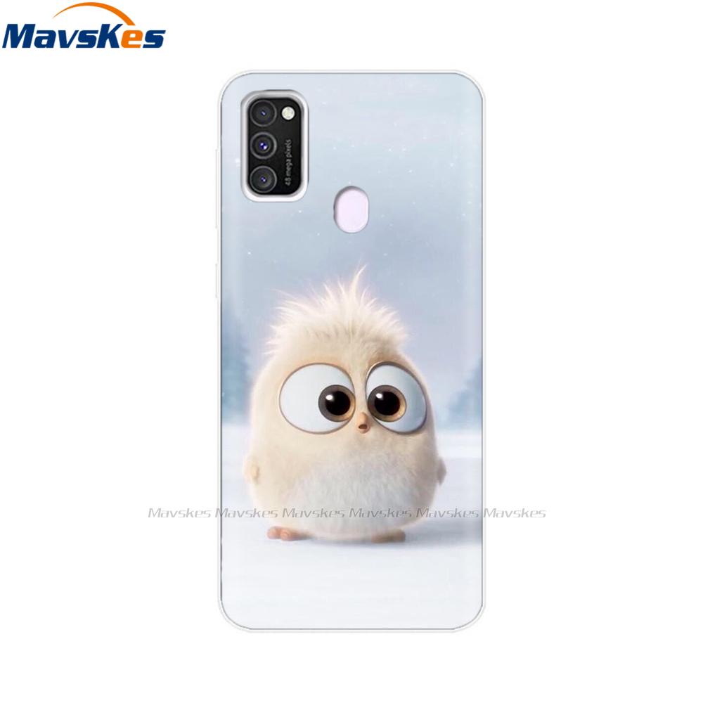 Чехол для Samsung Galaxy M21 Задняя крышка Мягкий силиконовый TPU Чехол для телефона Для Samsung Galaxy M20 M21 M30 M30s M31 Чехол Защитный бампер