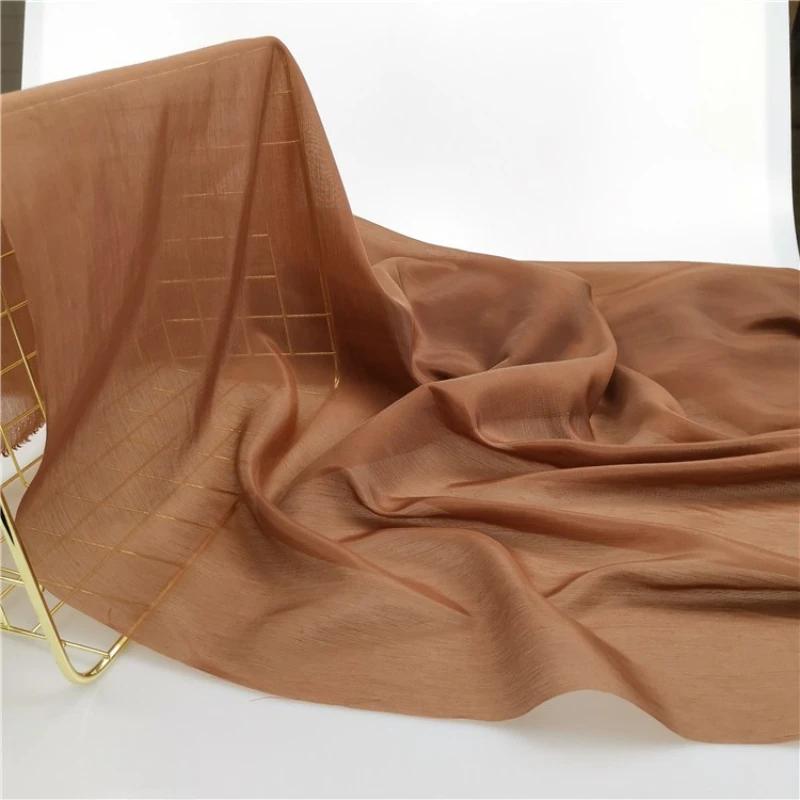 100x150 см шелковый хлопковый материал ткань однотонная для нижней подкладки юбки одежда ткань одежда DIY швейная оптовая продажа