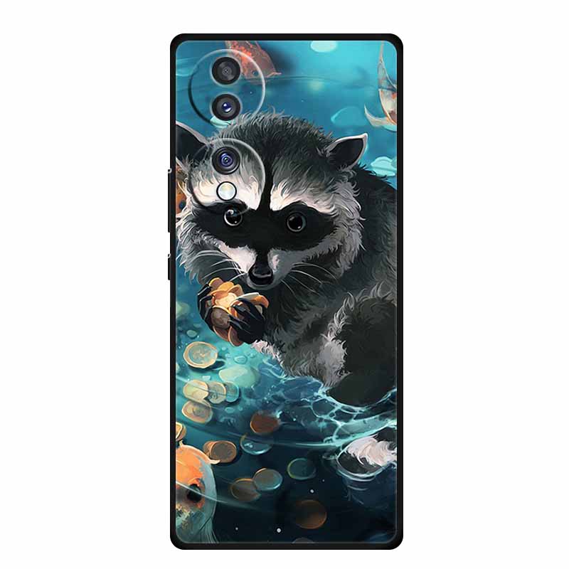 Чехол для Honor 70 Pro Plus Рождественский Мягкий Силикон ТПУ Задняя крышка телефона для Huawei Honor 70 Pro+ Honor70 Lite Мультяшная Capa Funda