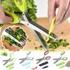 Multi Layer Scallion Vegetable Scissors Five Layer Shredded Paper Scissors