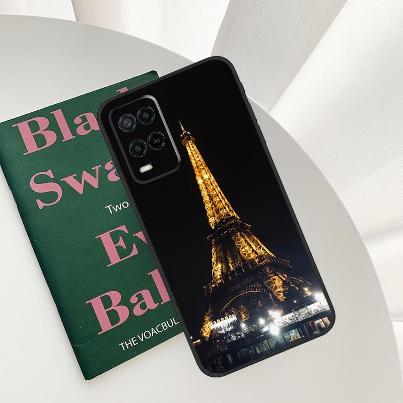 Paris Eiffel Tower For OPPO A54 A74 A94 A17 A57 A15 A16 A76 A96 A18 A38 A58 A78 A98 A40 A60 A80 A5 A6 Pro Case