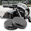 FSFY 1 комплект крышек гаек штока верхней вилки для Harley Davidson Street Bob Breakout V-ROD Dyna Softail Sportster XL 883 1200, черные