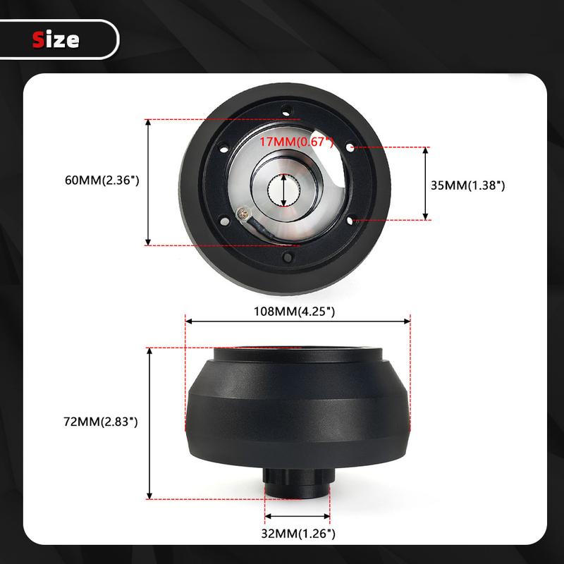 125H Steering Wheel Short Hub Adapter Boss Kit For 2012+ Scion FR-S 2012+ Subaru BRZ 2012+Toyota 86 etc QR050