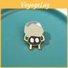 Exquisite Alloy Enamel Cartoon Character Brooch Pin Princess And No-face Yin-yang Design