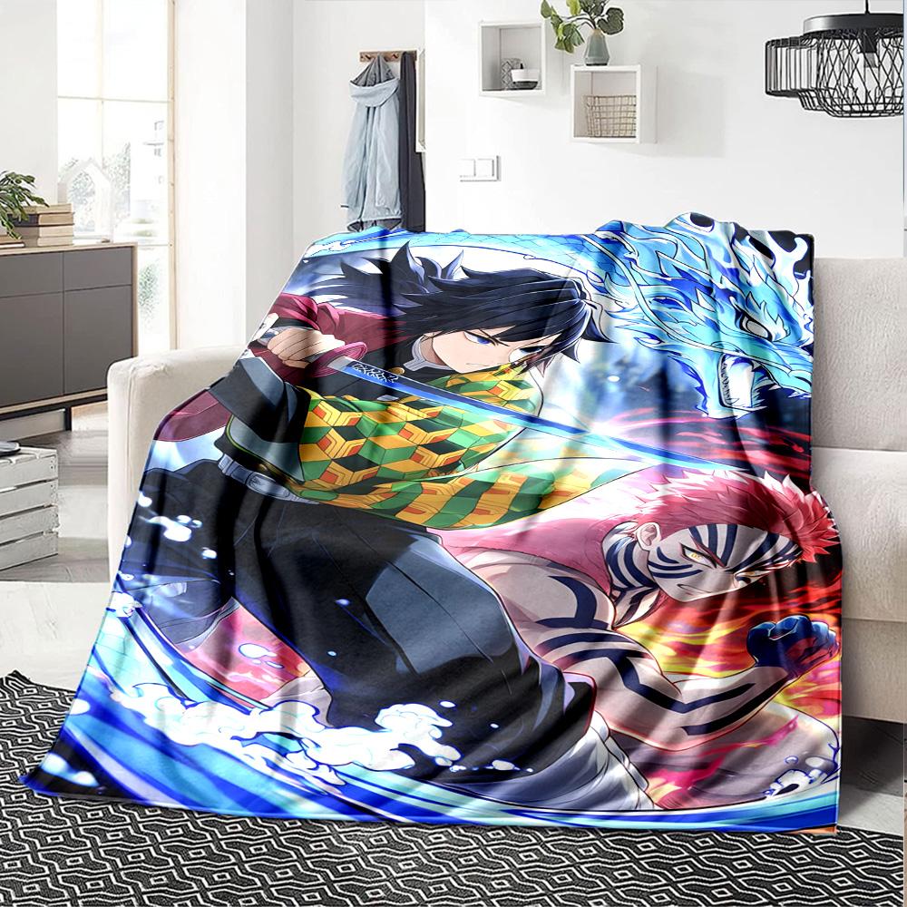 1pc Akaza Blanket, Gift, for Men and Women, Soft Blanket, Good for Sofa Bed Couch Travel, Lightweight Flannel Blanket