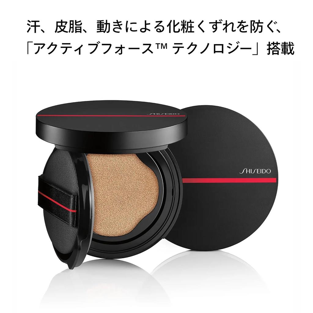 SHISEIDO Тональный кушон Synchro Skin Cushion Compact 210 Birch 13 г SPF35 Жидкая основа Выравнивает тон Придает полупрозрачность и стойкость Shiseido