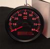 85mm Car Tachometer Tacho Gauge 8000 RPM Meter Red LED Backlight Stepper Motor