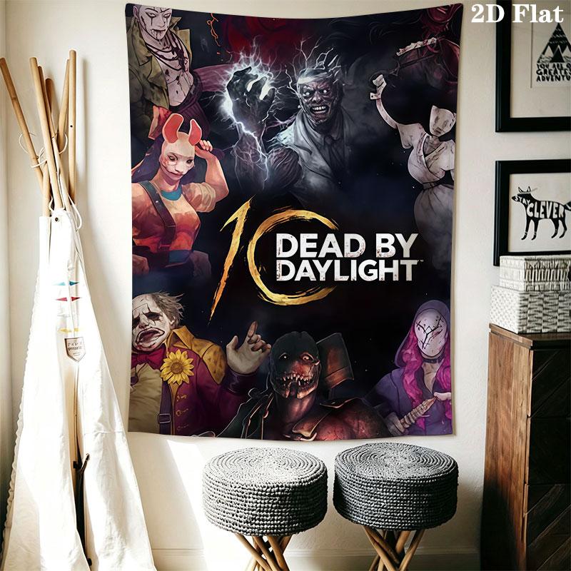 Dead by Daylight Wall Hanging Printed Fabric Blanket Decorative Tapestries for Bedroom Living Room Home Decor
