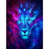 DIY 5D Diamond Painting Full Round Animal Diamond Embroidered Wolf Cross Stitch Mosaic Kit Bedroom Decoration