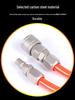 Pneumatic C-Type Self-Locking Quick Connect Fittings for Air Compressor Pump, 8mm High-Pressure Hose, Male & Female Connectors.