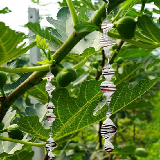 Металлический отражатель для птиц, вертушка для ветра, высокосветоотражающий садовый светоотражающий двусторонний для использования в помещении и на открытом воздухе для двора, фермы, подвесной