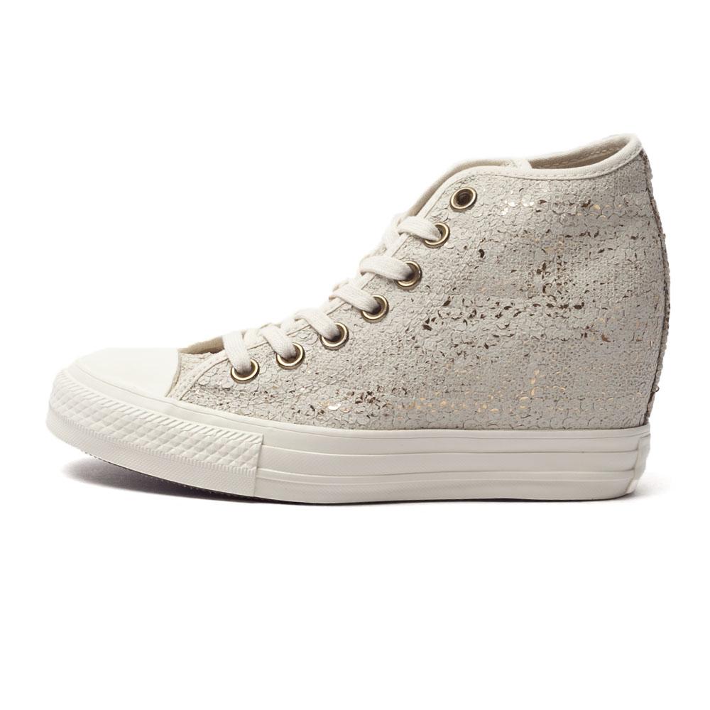 Converse Кеды CHUCK TAYLOR Высокие Канвас Женские Бежевые 551556C