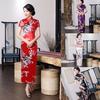 Леди Cheongsam в китайском стиле, винтажный воротник-стойка с высоким разрезом, летнее Ципао для сценического шоу