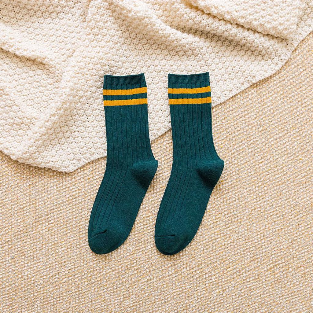 Unisex Men Woman Socks Casual Fashion Striped High Quality Cotton Socks Women Soft Breathable Harajuku Streetwear White Socks