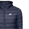 New Balance Мужские пуховики Синие С капюшоном Средней длины NP84S821-NV