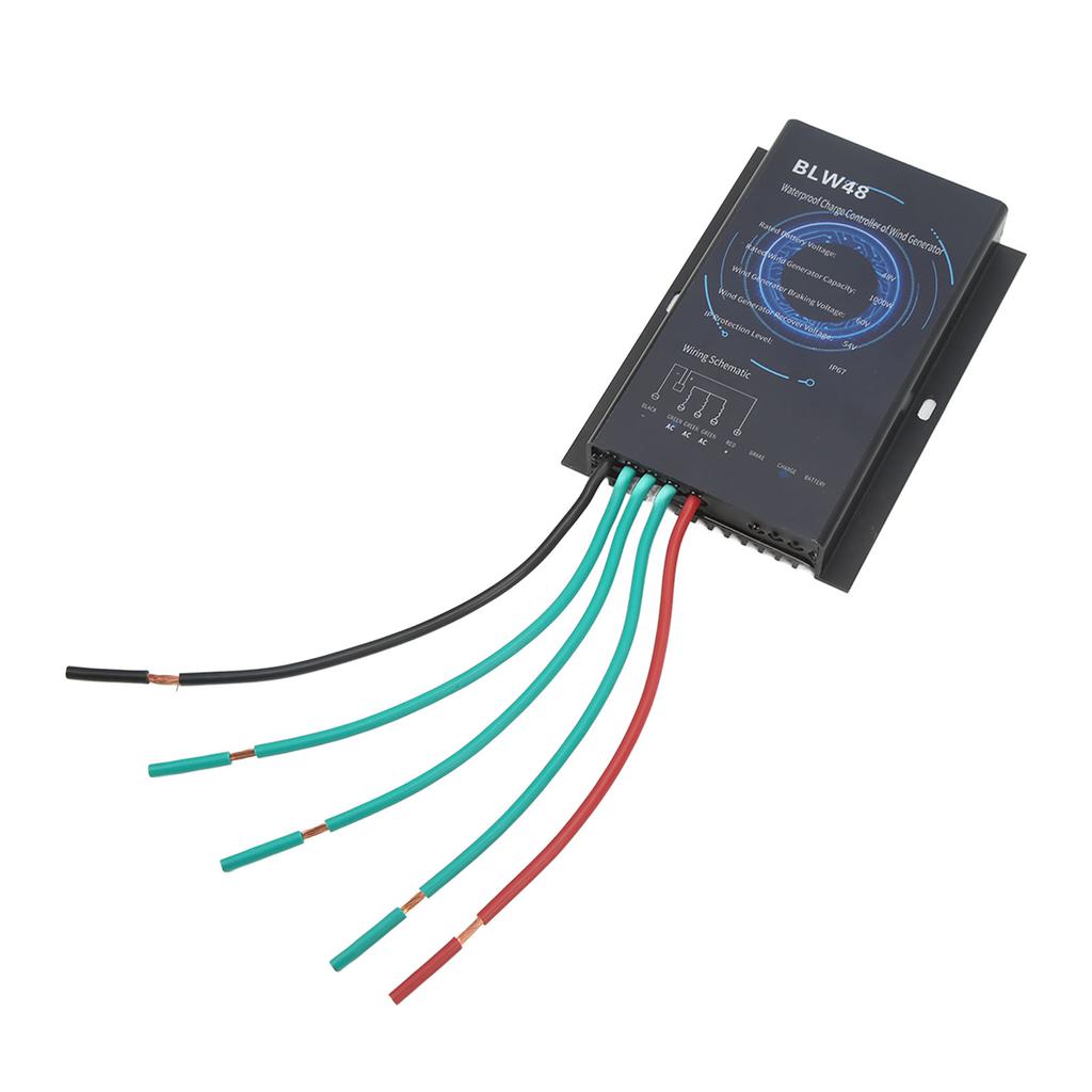 Контроллер ветрогенератора Водонепроницаемый модульный дизайн Контроллер заряда ветрогенератора 1 кВт 48 В