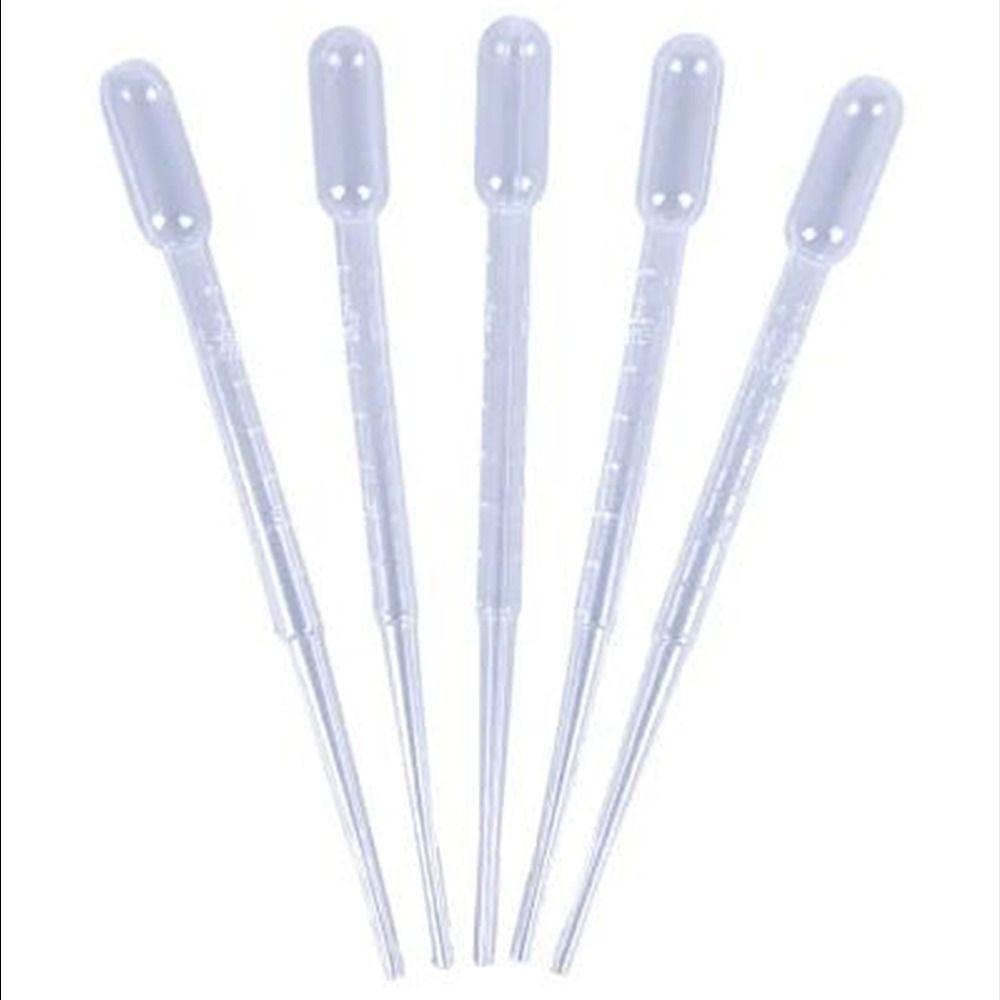 100Pcs Plastic Transfer Graduated Pipettes Clear Eye Dropper Set 2ml Liquid Dropper Science and Lab