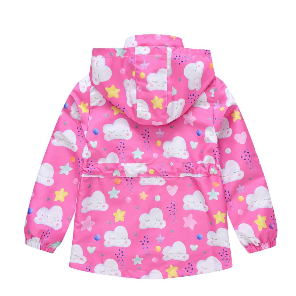 Повседневная модная ветровка для девочек, детская куртка с капюшоном и завязками, куртка, кардиган Yankee, топы
