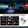 AJFJ2 Citroen C4L Door Welcome Light HD Projector Car Door Courtesy Lights For C4L 2013-2016 Auto Exterior Accessories (7 Patterns)