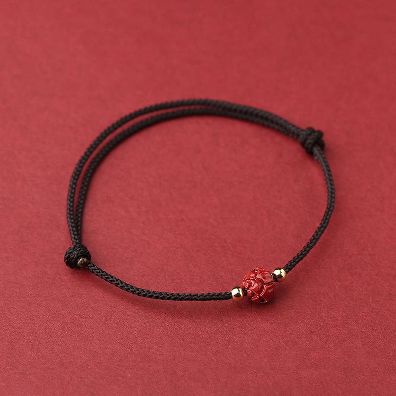 Тибетский буддийский лотос бисерный браслет ручной работы плетеный регулируемый счастливый красный ниточный браслет с подвесками для женщин мужчин парные украшения