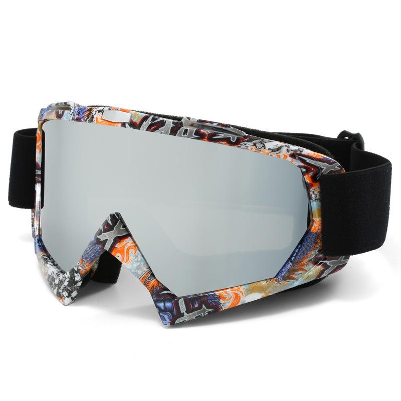Высококачественная роскошная цветная оправа и линзы из ТПУ, ветрозащитные очки UV 400 для занятий лыжным спортом на открытом воздухе для мужчин и женщин