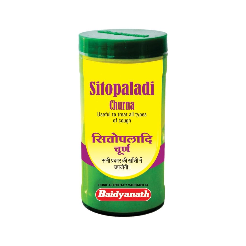 Baidyanath Asli Ayurved Sitopaladi Churna 60 G X  Pack of 2 for Cough Relief and Wellness Support