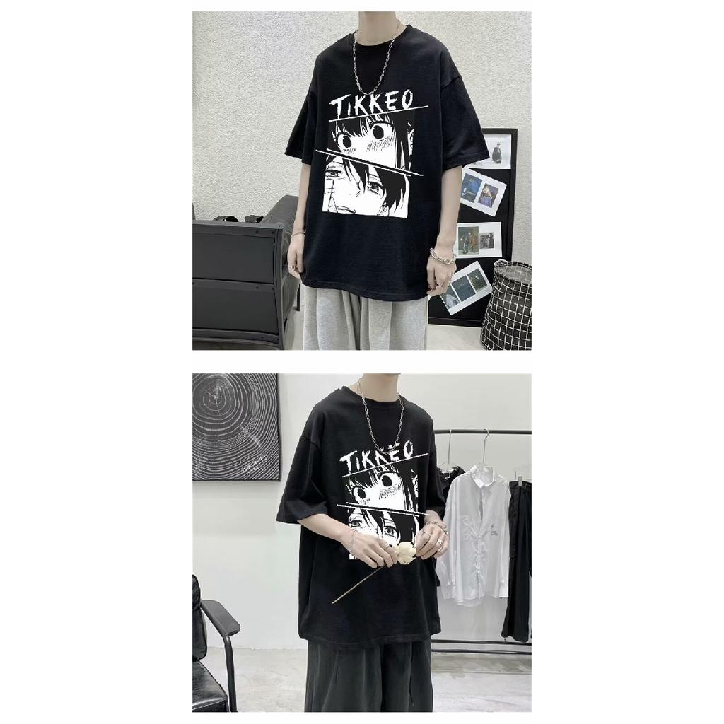 2024 Новая футболка с короткими рукавами для мужчин Ins Fashion Brand Европейский и американский стиль хип-хоп круглый вырез нижняя рубашка верхняя летняя