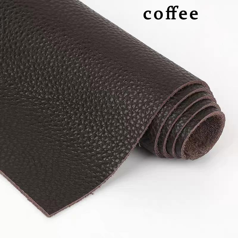 Натуральная кожа, верхний слой коровьей кожи, коричневая кожаная ткань, импортная кожа, целый кофейный диван, прикроватная мягкая сумка, кожа