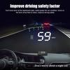Автомобильный HUD OBD RPM Meter Head-Up Display Автомобильные аксессуары Мультидисплей Автомобильный цифровой Скорость Двигатель RPM Температура воды 2024