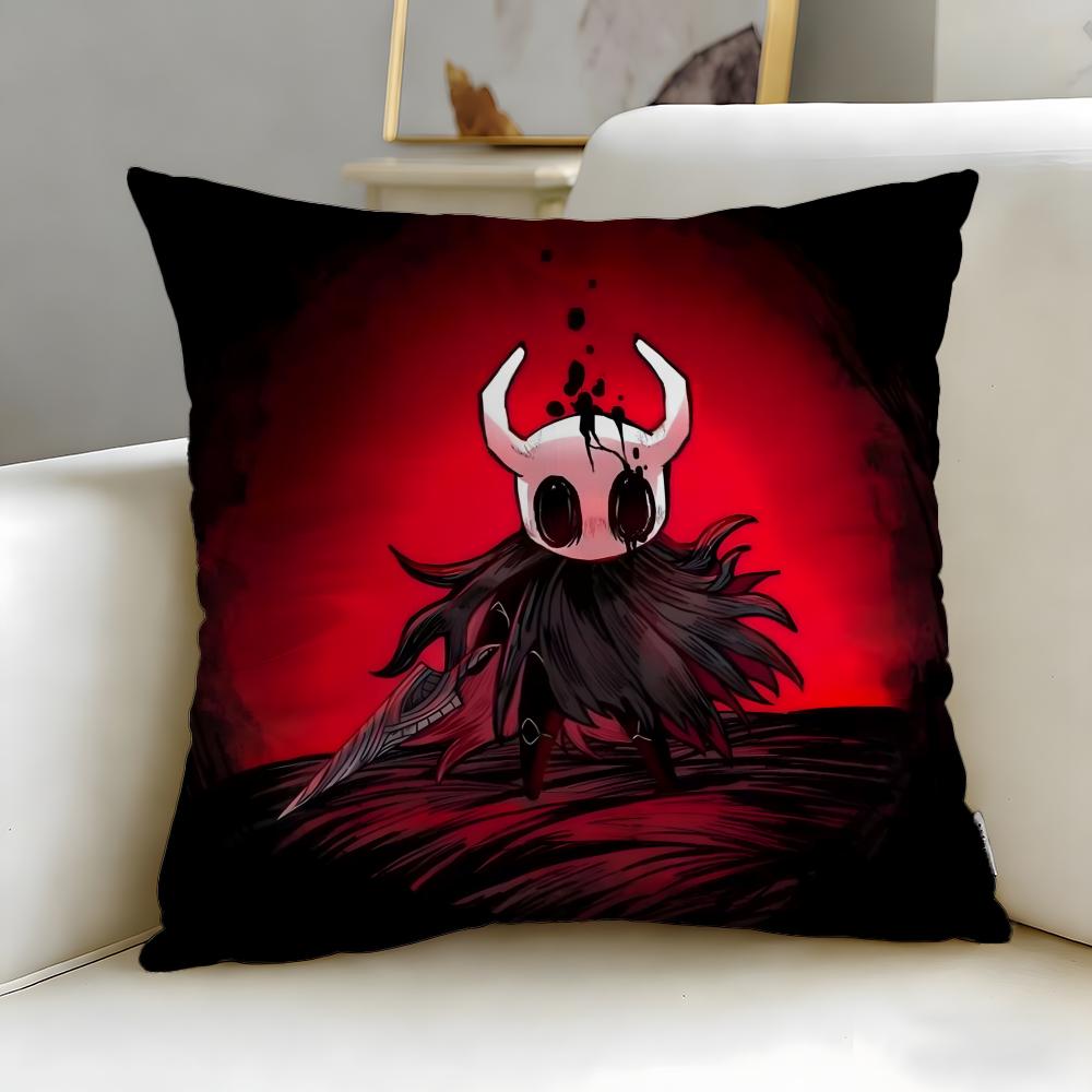 popular game Hollow Knight Cushion Cover Soft  EasyWash Pillow Case  Versatile for Couch Bed Travel and Office
