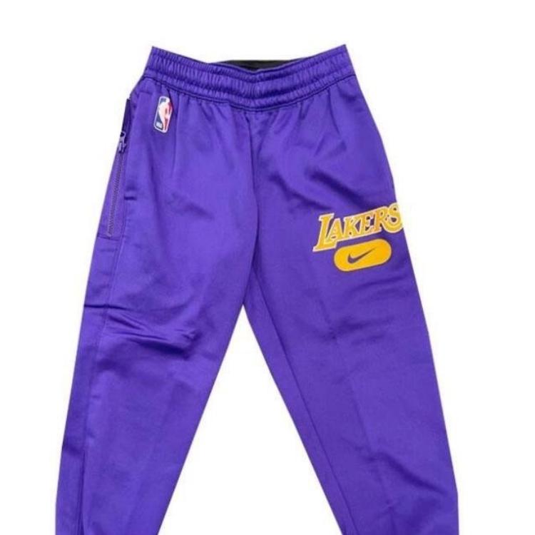 Nike Casual Pants For Kids With Letter Patch Embroidery Loose Breathable Cuffed Kids Bottoms Purple HF7607-504