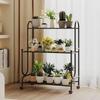 HC Iron Art Movable Ladder Flower Stand