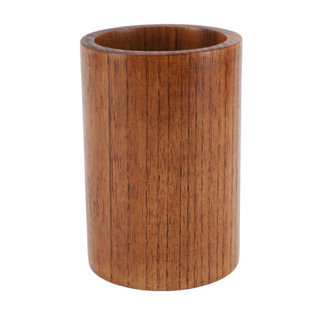 Utensil Holder Round Sour Jujube Wood Multifunctional Eco Friendly Tableware Storage Bucket for Kitc