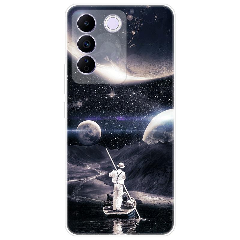 For Vivo V27e V 27e Case Soft Silicone Back Cover Cartoon Phone Case Diversification