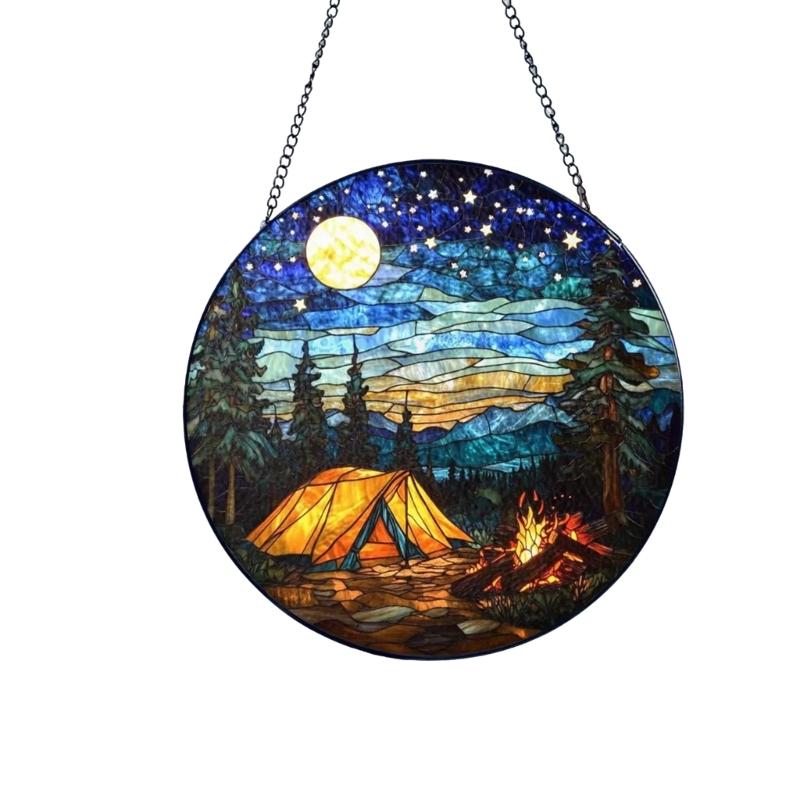 652F Витражное Окно Подвесные Птицы Подсолнухи Ловец Солнца для Окна Двери Домашний Декор Искусственное Зеленое Растение Ловцы Солнца