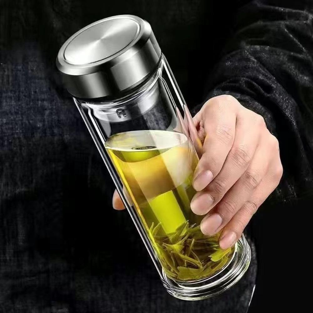 Быстро открывающаяся бутылка для воды для чая 400 мл, заварочный стакан, многоразовый стакан для воды для чая, походов, кемпинга