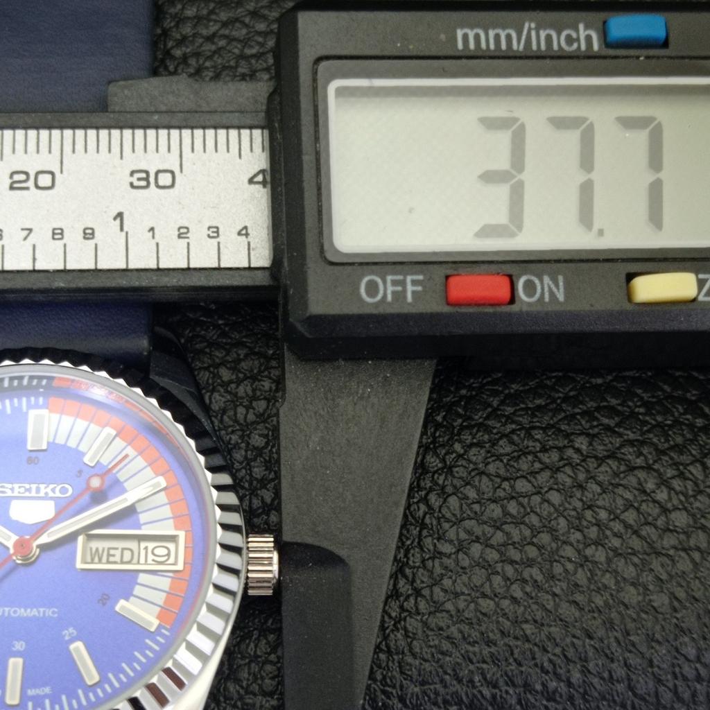 Seiko 5 АВТОМАТИЧЕСКИХ ВИНТАЖНЫХ ВОССТАНОВЛЕННЫХ 6309A ЯПОНСКИХ МУЖСКИХ ЧАСОВ С СИННИМ ЦИФЕРБЛАТОМ a440710-4