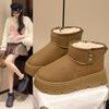 Thick-soled Snow Boots Women's Winter New Cotton Shoes Warm Women's Shoes Piled Thickened Short Boots Women