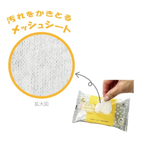 Hattori Paper Cleaning Wet Wipes for IH and Gas Stoves, 20 Sheets, Alkaline Electrolyzed Water, Made In Japan, ALP-3