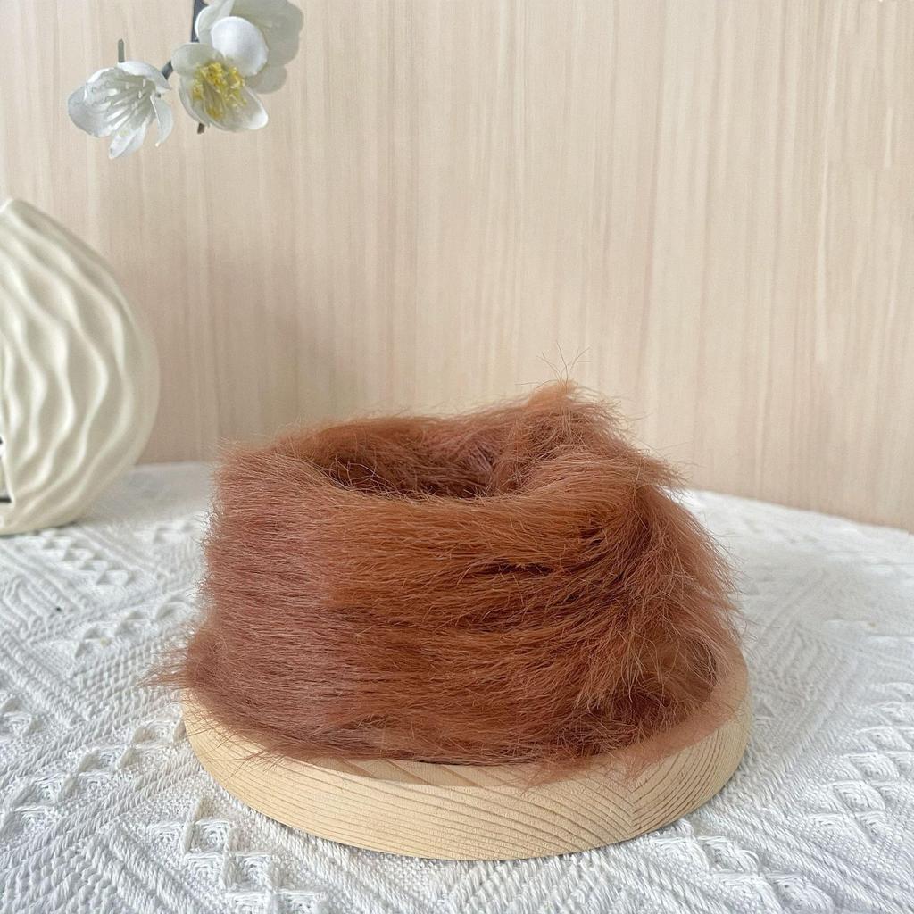 25mm Mink Fur Chenille Stems for Handmade DIY Twist Sticks and Puppy Doll Crafts