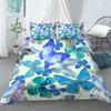 Butterfly Aesthetics Pattern Duvet Cover Soft Comforter Bedding Set 3Pcs With Pillow Case King Queen Size Bedding Set For Family