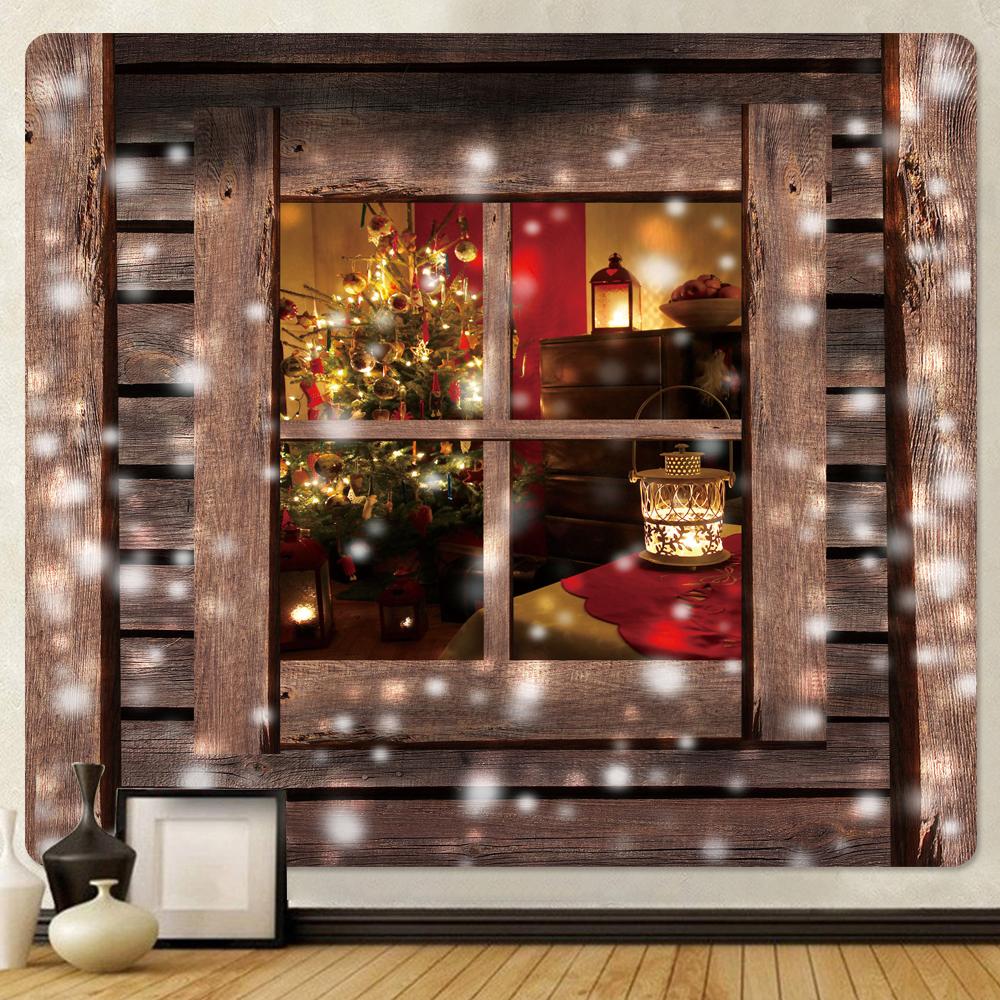 Рождественская психоделическая сцена, домашний фон, ткань, большой гобелен, богемная ткань, настенная простыня