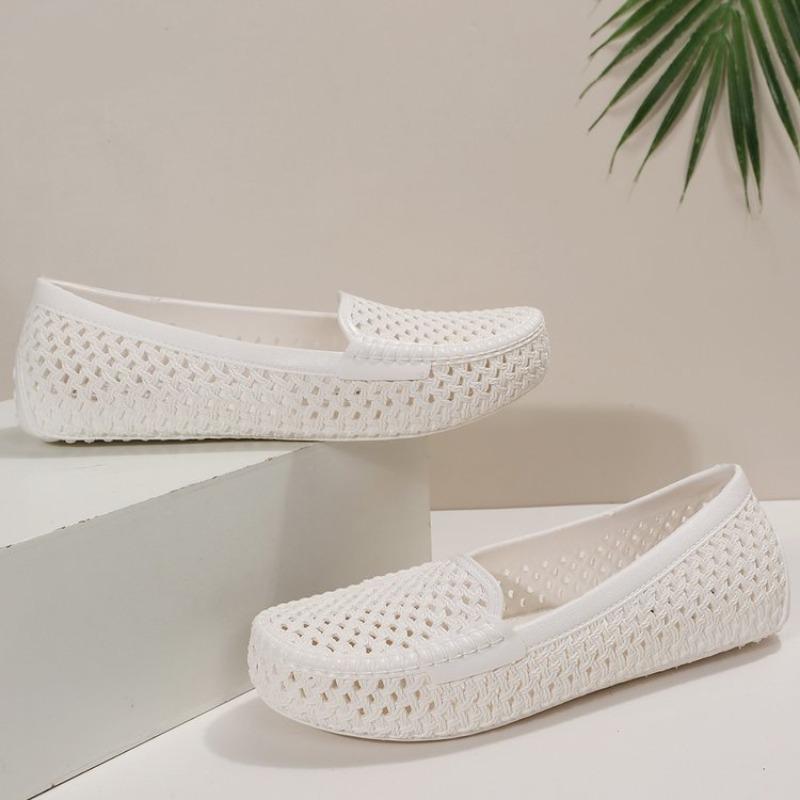 Женские сабо, прозрачные сандалии, домашняя нескользящая летняя обувь с дырочками, женские тапочки на плоской подошве, пластиковые женские садовые туфли из ЭВА для девочек