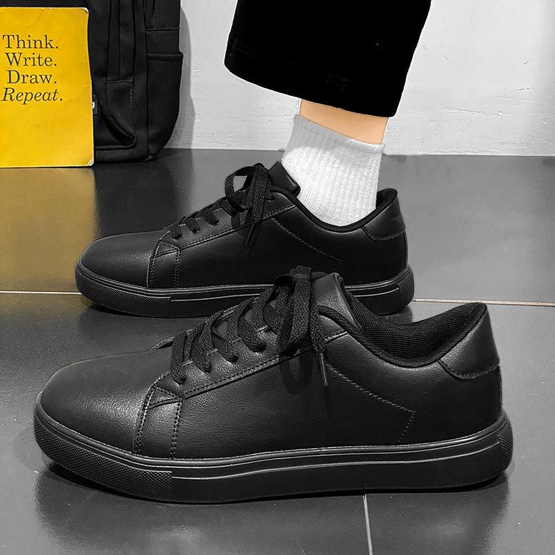 Новые весенние и осенние мужские повседневные легкие туфли на мягкой подошве, удобные в стиле Гонконга - корейская версия спортивных маленьких белых туфель