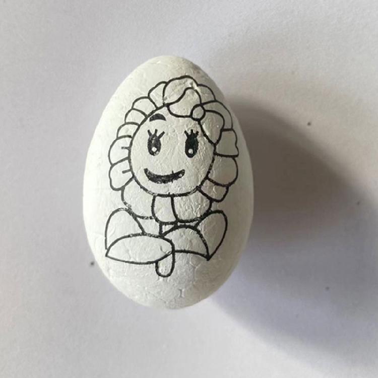 6 шт. Набор для раскрашивания Пасхальных яиц DIY Наборы для рисования на Пасху для семейного веселья