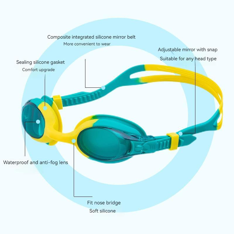3-14 Years Old Children's Anti-Fog Swim Eyewear Waterproof Swimming Diving Goggles Kids Scuba Snorkerling Water Sport Glasses