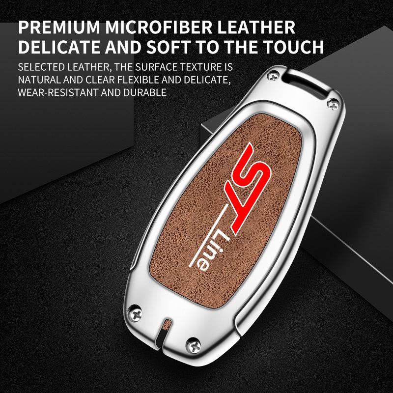 Car Key Fob Case Full Cover Protector Remote Shell Holder For Ford STLine Fiesta Focus 3 Mondeo Smart Remote Keyless Accessories