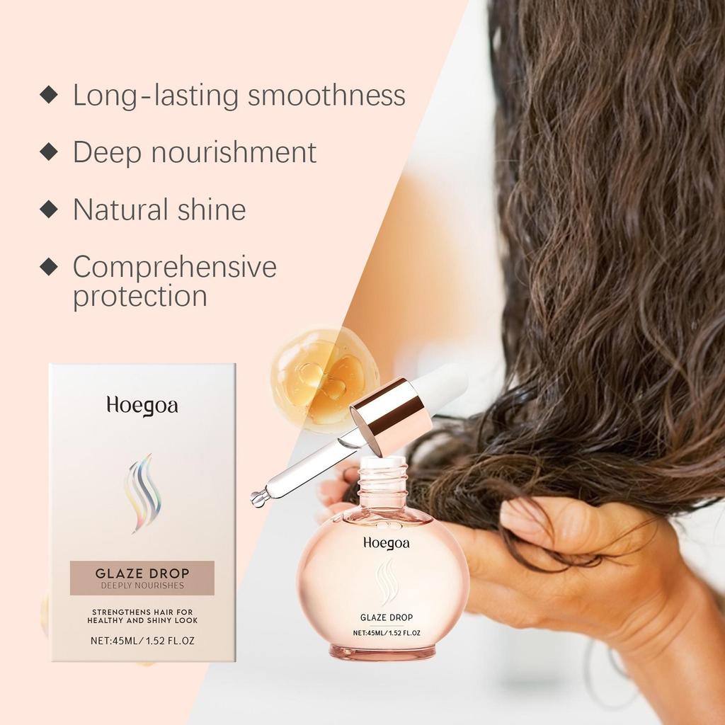 Hoegoa Hair Care Oil Nourishing Smoothing Hair Natural Shine Volume Improve Hair Frizz Hair Care Oil