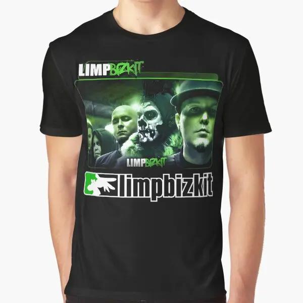 Хиты продаж Футболка Limp Bizkit с принтом музыкальной группы Летняя футболка класса люкс из чистого хлопка Мужская и женская футболка с короткими рукавами